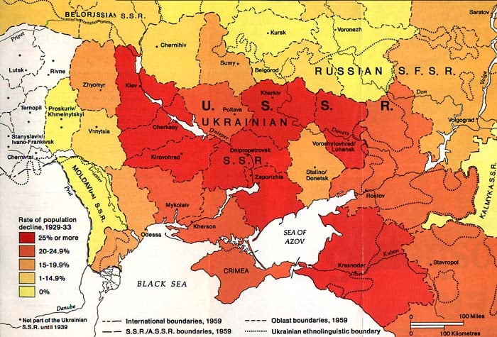 Holodomor Famine Map