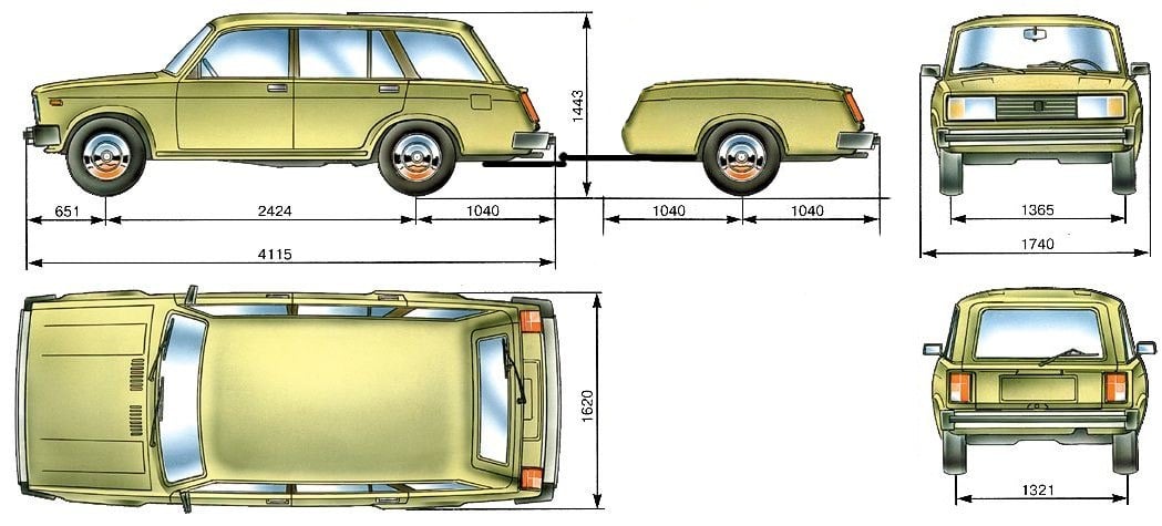 Габариты автомобиля длина. Габариты ВАЗ 2107. Габариты легковой машины ВАЗ 2103. Ширина багажника ВАЗ 2101.